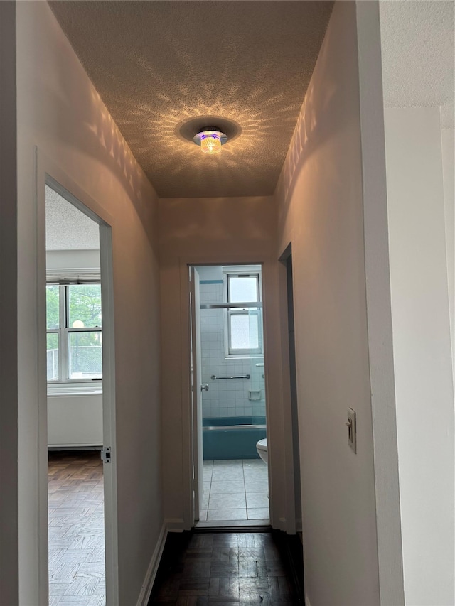 2400 Johnson Ave Unit 1K, Bronx, NY 10463 - corridor with a textured ceiling