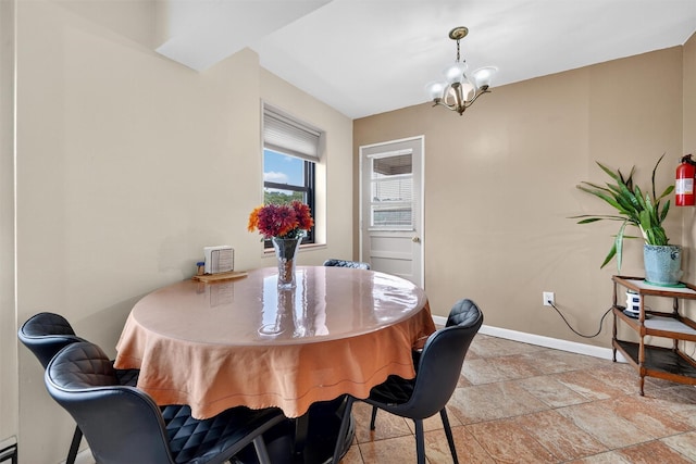 505 Central Ave Unit 408, White Plains, NY 10606 - dining room with a chandelier and light stone finish flooring