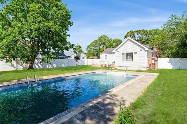 118 Pine Neck Ave, East Patchogue, NY 11772 - view of swimming pool with a fenced backyard