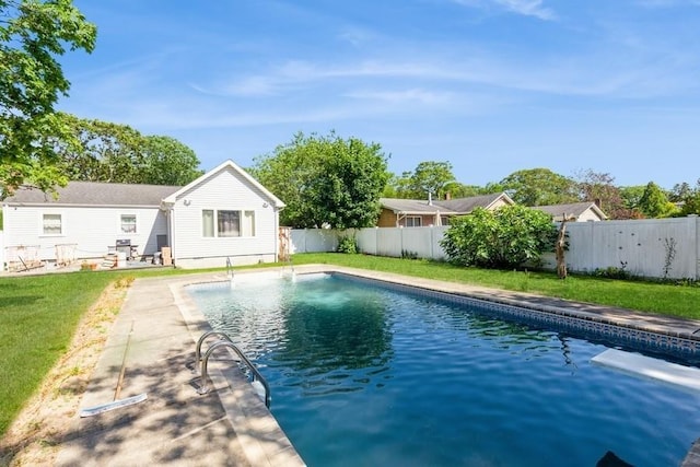 118 Pine Neck Ave, East Patchogue, NY 11772 - view of swimming pool with a fenced backyard