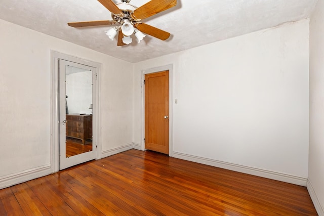 136 Sturges St, Staten Island, NY 10314 - empty room with wood-type flooring and ceiling fan
