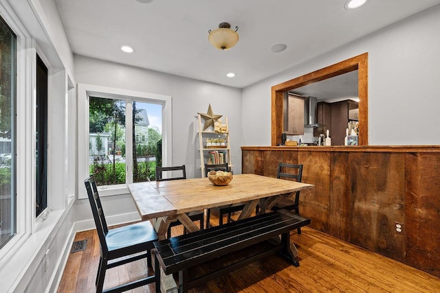41 River Rd, Nyack, NY 10960 - dining room featuring wood finished floors and recessed lighting