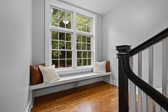 41 River Rd, Nyack, NY 10960 - unfurnished room featuring plenty of natural light, wood finished floors, and stairs