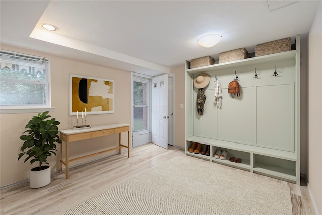 2508 Centre Ave, Bellmore, NY 11710 - mudroom featuring light wood-type flooring and recessed lighting