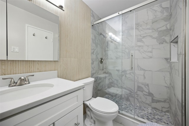 2 Bay Club Dr Unit 3P, Bayside, NY 11360 - full bathroom featuring a marble finish shower and vanity