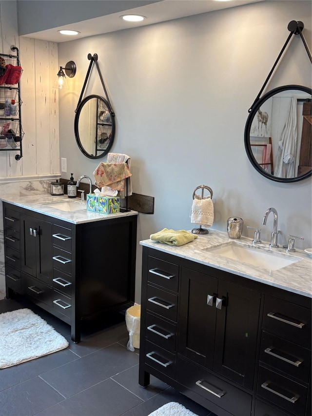 84 Highview Ave, Nanuet, NY 10954 - bathroom featuring vanity and tile patterned flooring