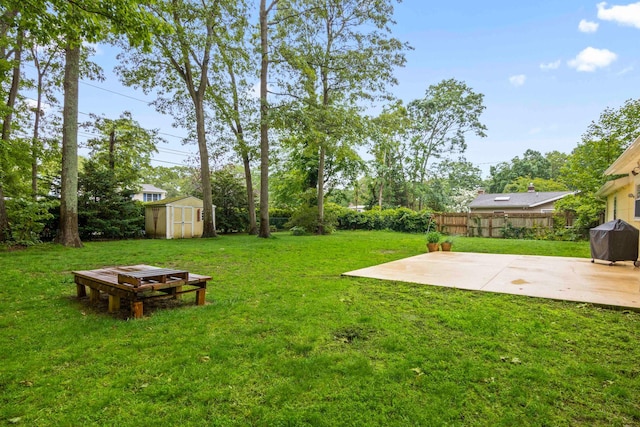 5 Seward Ln, Stony Brook, NY 11790 - view of yard with a patio and a storage unit