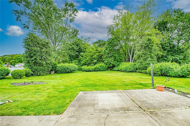 26 Village Ln, Hauppauge, NY 11788 - view of green lawn featuring a patio area