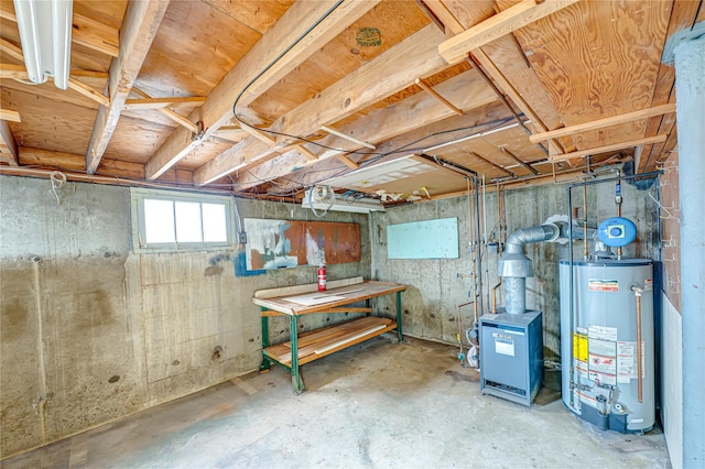 26 Village Ln, Hauppauge, NY 11788 - basement with gas water heater