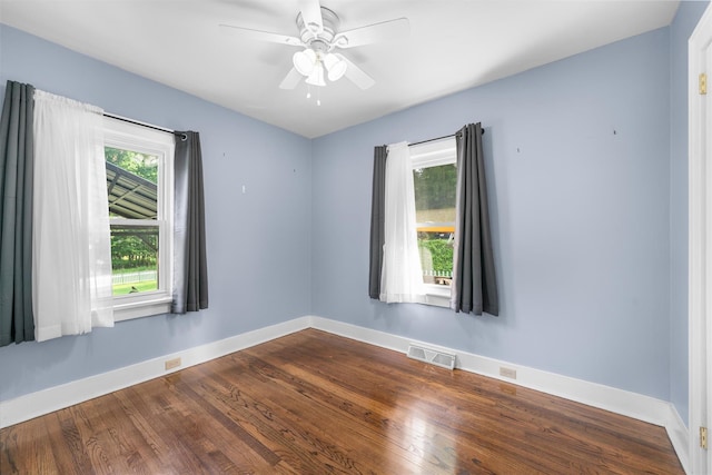 2031 Rte 302, Circleville, NY 10919 - unfurnished room featuring dark wood finished floors and a ceiling fan