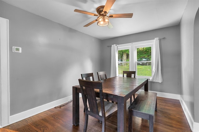2031 Rte 302, Circleville, NY 10919 - dining room with a ceiling fan and wood finished floors