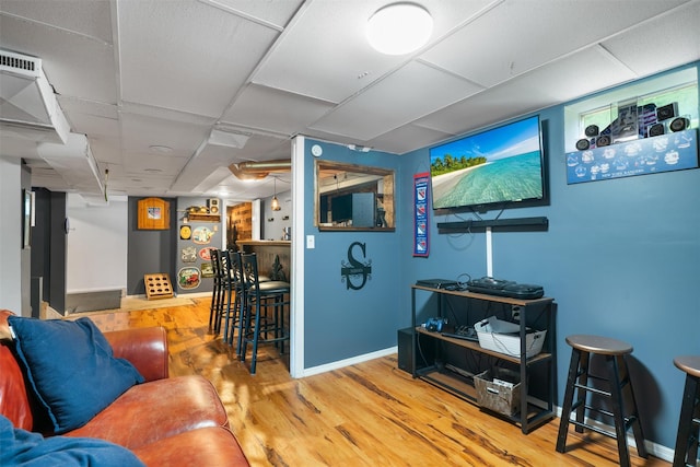 2031 Rte 302, Circleville, NY 10919 - living room with wood finished floors and a dry bar
