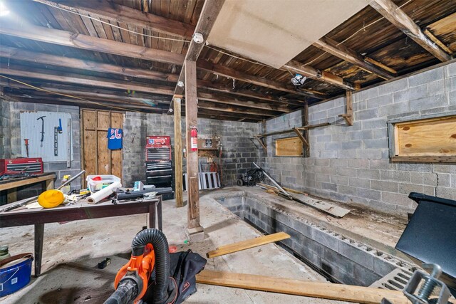 2031 Rte 302, Circleville, NY 10919 - unfinished basement with concrete block wall