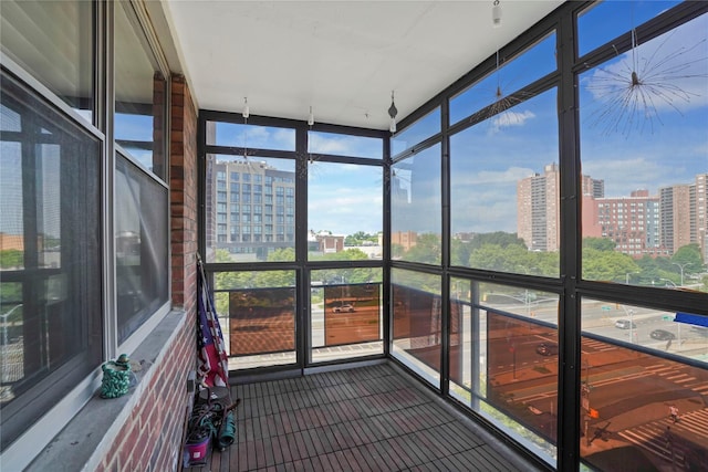 70-20 108th St Unit 5P, Forest Hills, NY 11375 - unfurnished sunroom with a view of city and healthy amount of natural light