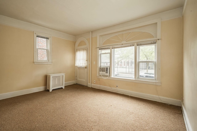 40-29 201st St Unit A, B, C, Bayside, NY 11361 - unfurnished room with radiator heating unit, carpet flooring, and plenty of natural light