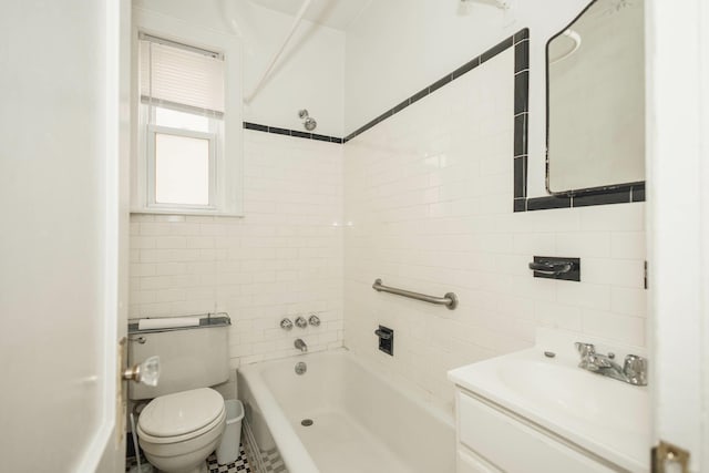 40-29 201st St Unit A, B, C, Bayside, NY 11361 - full bathroom with tile walls,  shower combination, and vanity