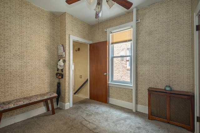 40-29 201st St Unit A, B, C, Bayside, NY 11361 - entrance foyer with a ceiling fan and carpet