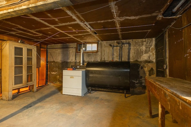 40-29 201st St Unit A, B, C, Bayside, NY 11361 - below grade area with heating fuel and washer / dryer