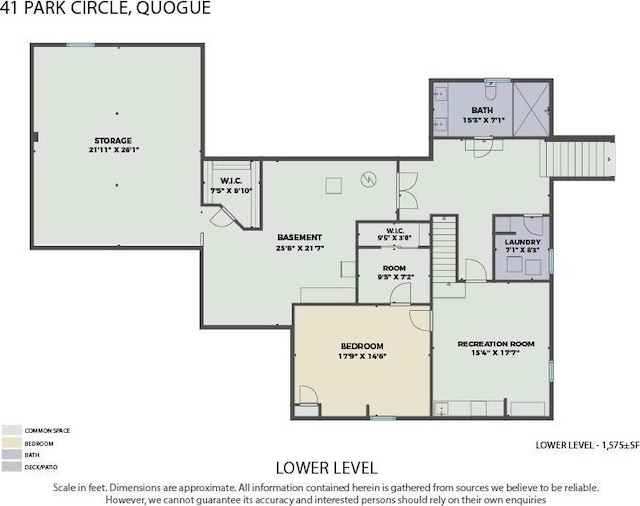 41 Park Cir, Quogue, NY 11959 - view of floor plan / room layout