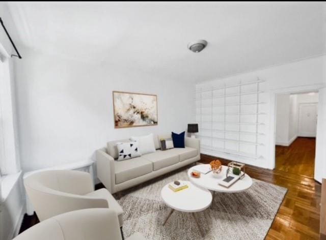 41-42 42nd St Unit 4L, Sunnyside, NY 11104 - living room featuring wood finished floors