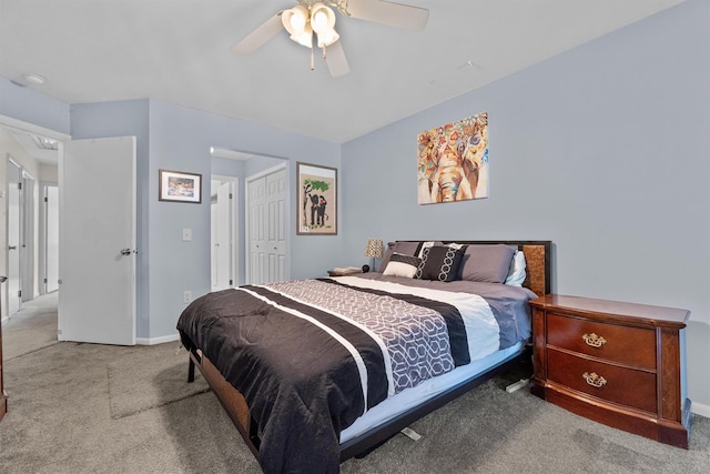 5 Rose Ests Unit 2, Walden, NY 12586 - carpeted bedroom featuring a ceiling fan and a closet