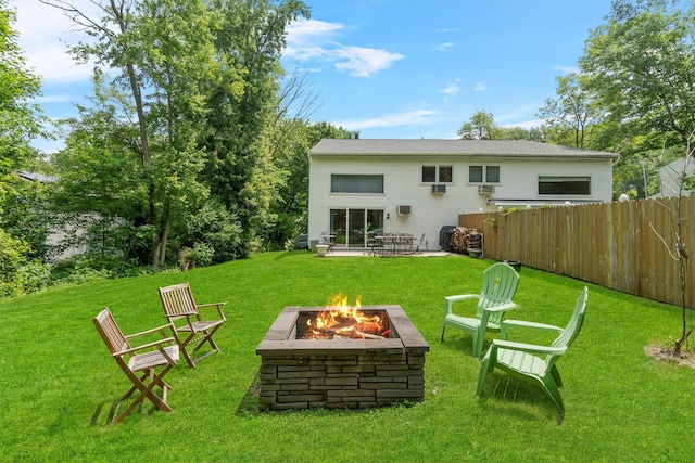 5 Rose Ests Unit 2, Walden, NY 12586 - back of house with a fire pit