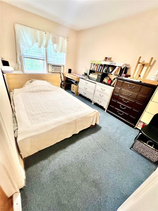4328 195th St, Flushing, NY 11358 - bedroom with carpet flooring and cooling unit