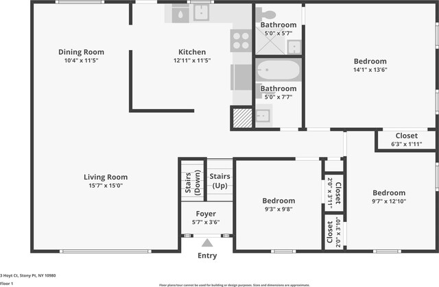 3 Hoyt Ct, Stony Point, NY 10980 - view of room layout