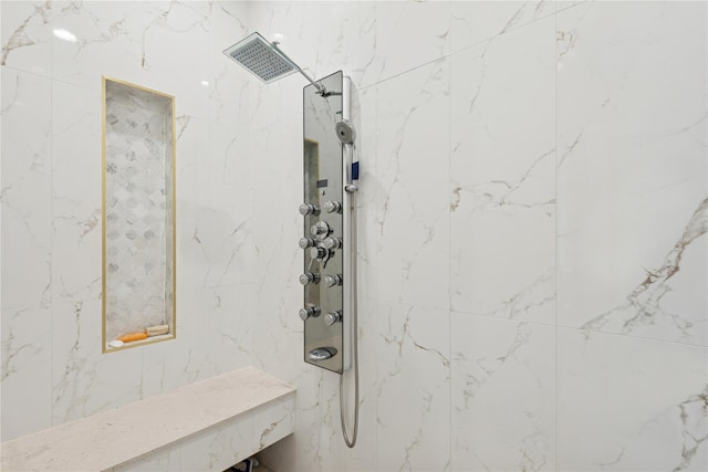 1190 Harbor Rd, Hewlett Harbor, NY 11557 - full bath with a marble finish shower