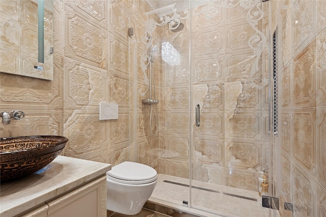 1190 Harbor Rd, Hewlett Harbor, NY 11557 - full bath featuring vanity and a shower stall