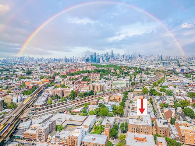 6109 39th Ave Unit J3, Woodside, NY 11377 - aerial view of property's location with city skyline