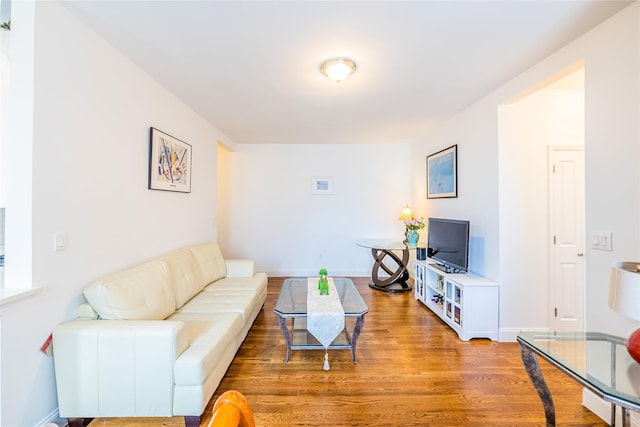 6109 39th Ave Unit J3, Woodside, NY 11377 - living area with wood finished floors and baseboards
