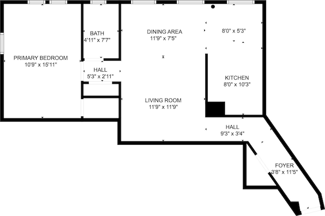 6109 39th Ave Unit J3, Woodside, NY 11377 - view of room layout