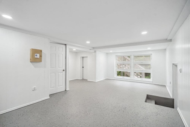542 Montauk Hwy, Southampton, NY 11968 - spare room with recessed lighting and speckle patterned floor