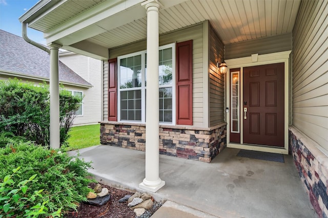 84 Jasmine Dr, Middletown, NY 10940 - entrance to property featuring covered porch and stone siding