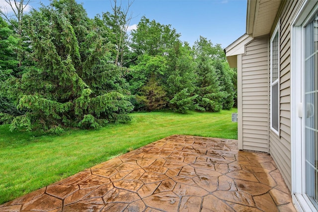 84 Jasmine Dr, Middletown, NY 10940 - view of green lawn featuring a patio