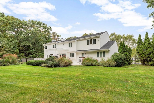 6 Laurelwood Ct, Dix Hills, NY 11746 - back of property featuring stucco siding