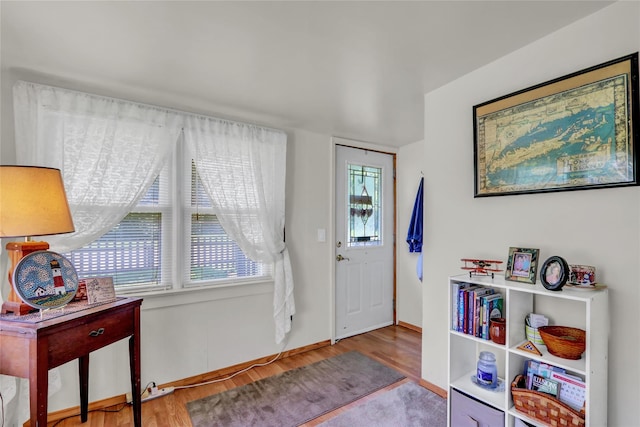 178 Magnolia Dr, Mastic Beach, NY 11951 - entryway featuring wood finished floors