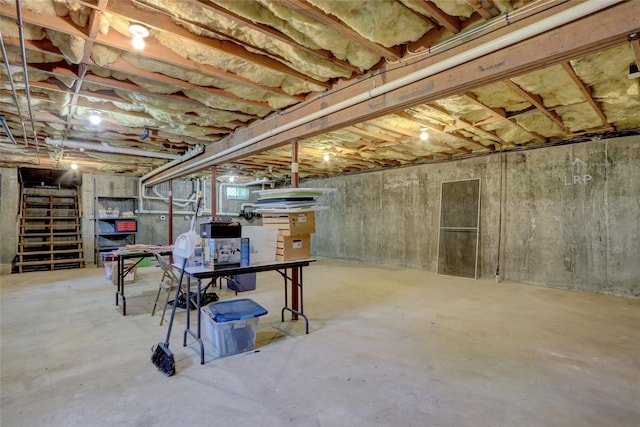 178 Magnolia Dr, Mastic Beach, NY 11951 - view of unfinished basement