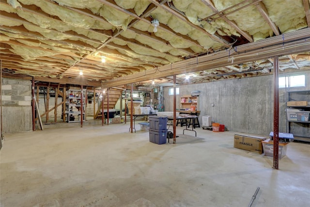 178 Magnolia Dr, Mastic Beach, NY 11951 - below grade area with stairs