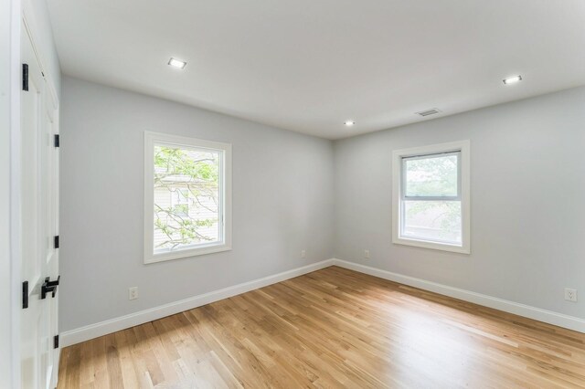 237 Linden Ave, Westbury, NY 11590 - unfurnished room with plenty of natural light, light wood-style flooring, and recessed lighting