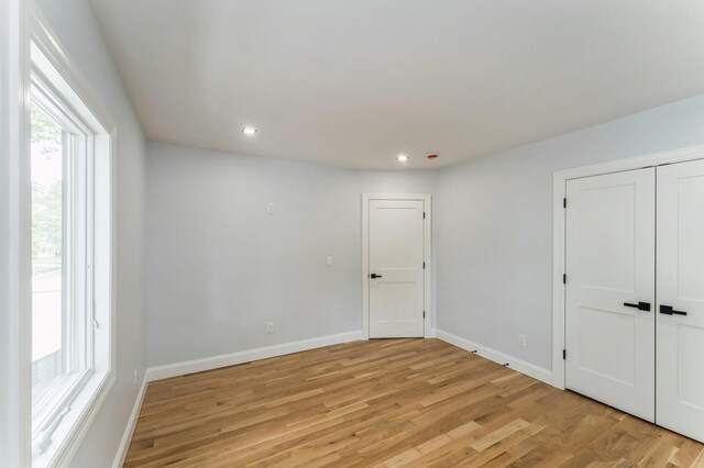 237 Linden Ave, Westbury, NY 11590 - unfurnished room with light wood-style flooring and recessed lighting