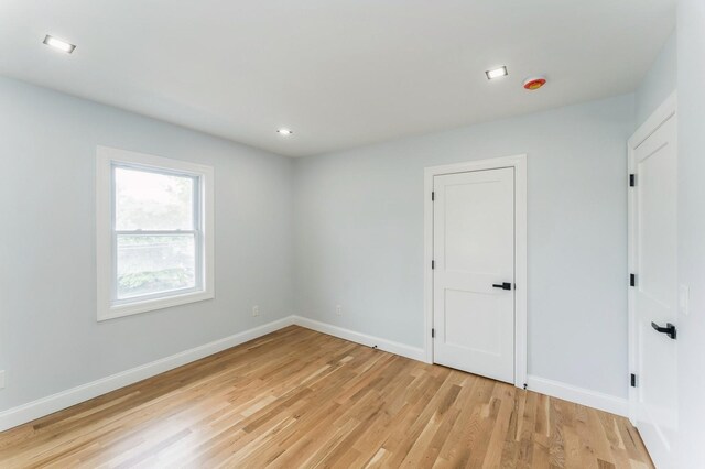 237 Linden Ave, Westbury, NY 11590 - unfurnished room featuring light wood finished floors and recessed lighting