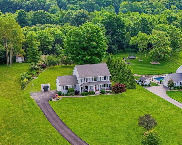 38 Southview Ct, Poughkeepsie, NY 12603 - view from above of property featuring a forest