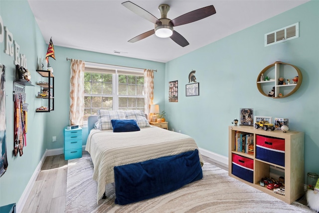 38 Southview Ct, Poughkeepsie, NY 12603 - bedroom with wood finished floors and a ceiling fan