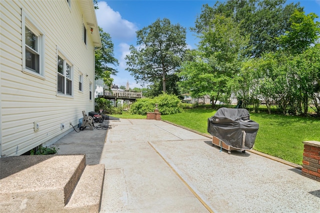 51 Lester Dr, Orangeburg, NY 10962 - view of patio featuring grilling area