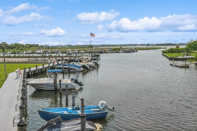 35 Library Ave Unit 8X, Westhampton Beach, NY 11978 - dock area with a water view