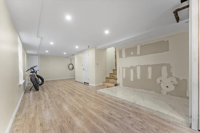 4216 Wickham Ave, Bronx, NY 10466 - exercise area featuring wood finished floors and recessed lighting