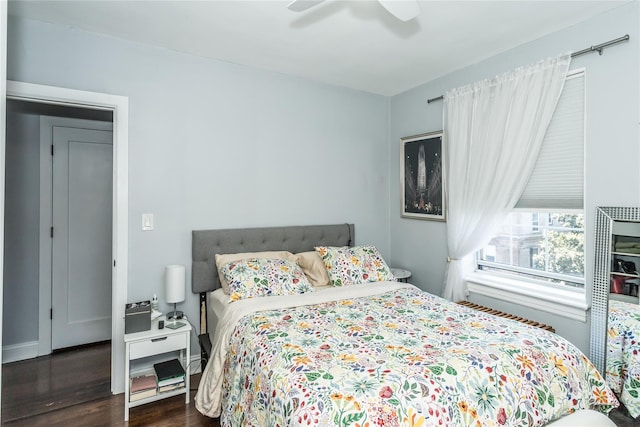 30-47 Hobart St Unit 6, Woodside, NY 11377 - bedroom featuring wood finished floors and ceiling fan