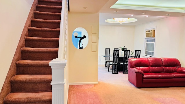 89-09 86th St, Woodhaven, NY 11421 - stairway with carpet and baseboards